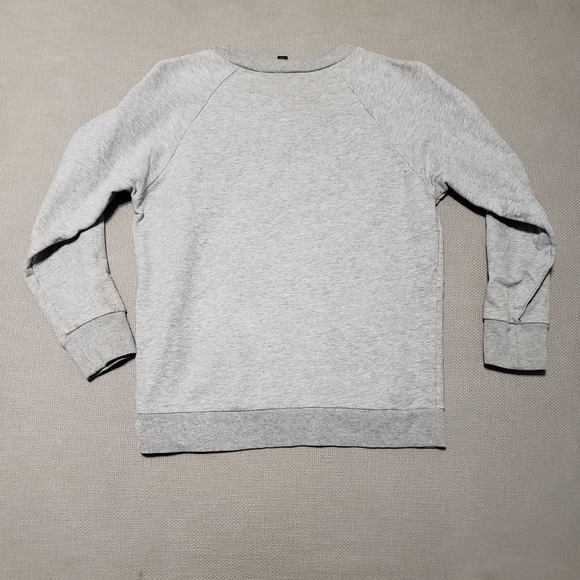 J Crew Brooklyn Grey Long Sleeve Sweatshirt Woman's Size Small 100% Cotton - Picture 2 of 11